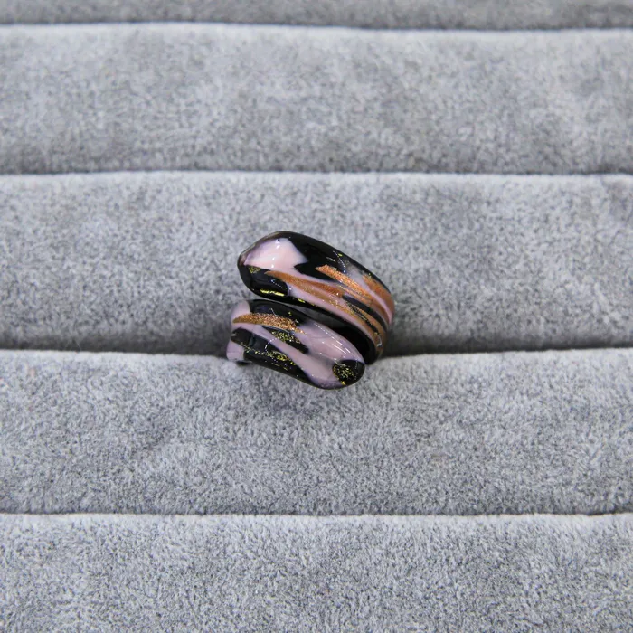 Rings Pink Ring Handmade Medusa Murano Glass MuranoVItrum