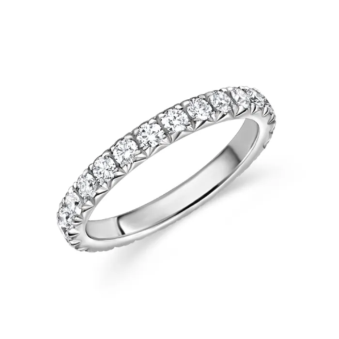 Rings Polachecks Collection Round Diamond Eternity Band 110tw