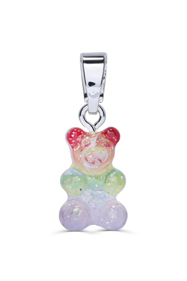 Rings Rainbow Nostalgia bear Classic Connector Silver plated Crystal Haze Jewelry