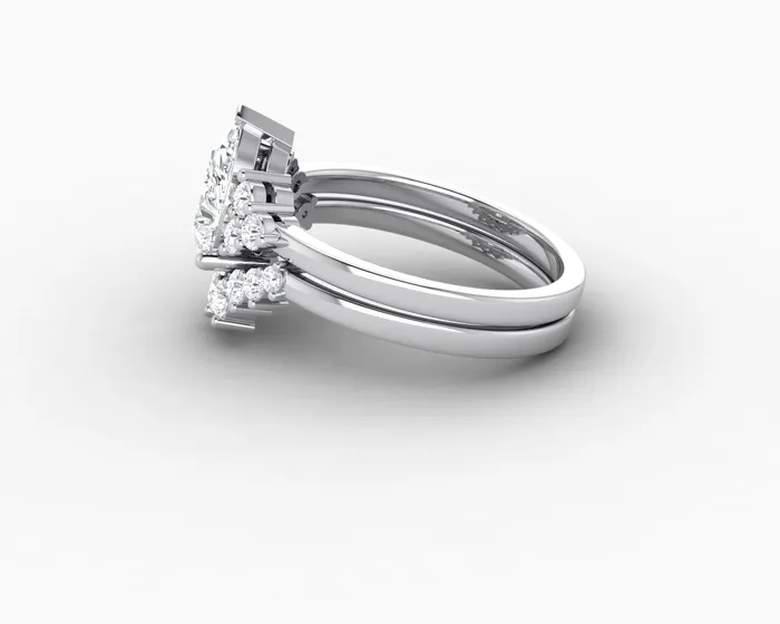 Rings Sapheena Jewelry Astrid 12 Ct Pear Cut Bridal Set