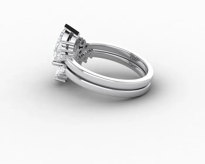 Rings Sapheena Jewelry Astrid 12 Ct Pear Cut Bridal Set