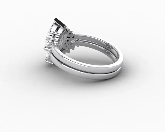 Rings Sapheena Jewelry Astrid 12 Ct Pear Cut Bridal Set