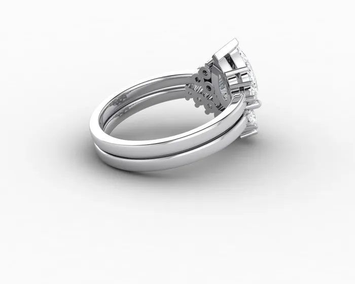 Rings Sapheena Jewelry Astrid 12 Ct Pear Cut Bridal Set