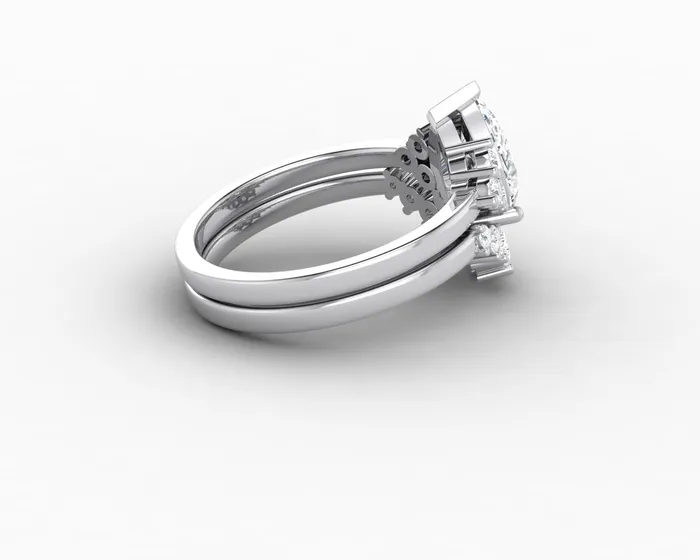 Rings Sapheena Jewelry Astrid 12 Ct Pear Cut Bridal Set