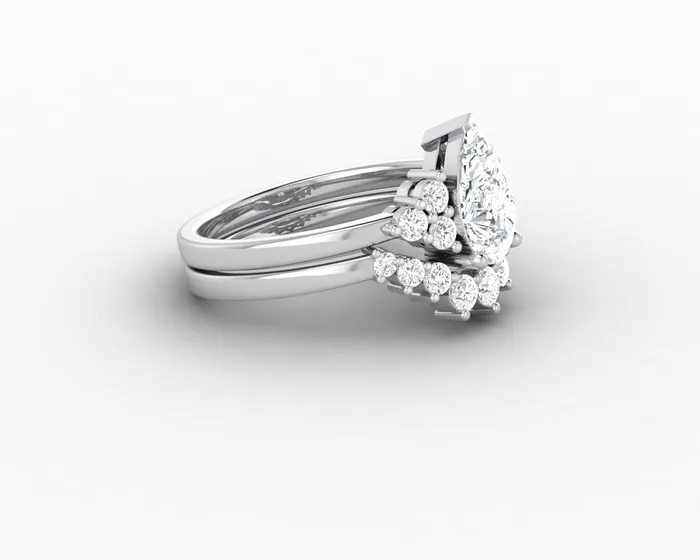 Rings Sapheena Jewelry Astrid 12 Ct Pear Cut Bridal Set