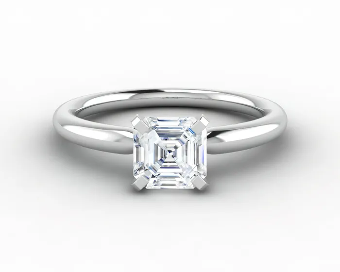 Rings Sapheena Jewelry Lina 120 Ct Solitaire Asscher Cut Engagement Ring