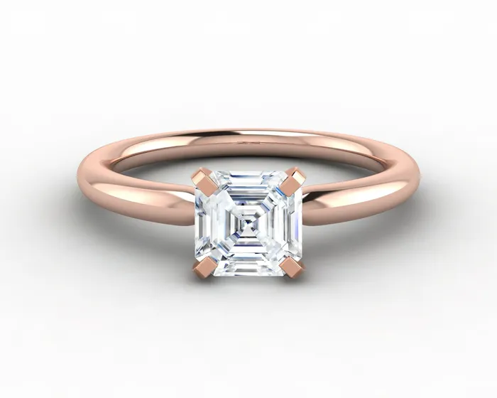 Rings Sapheena Jewelry Lina 120 Ct Solitaire Asscher Cut Engagement Ring