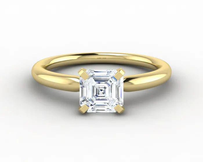 Rings Sapheena Jewelry Lina 120 Ct Solitaire Asscher Cut Engagement Ring