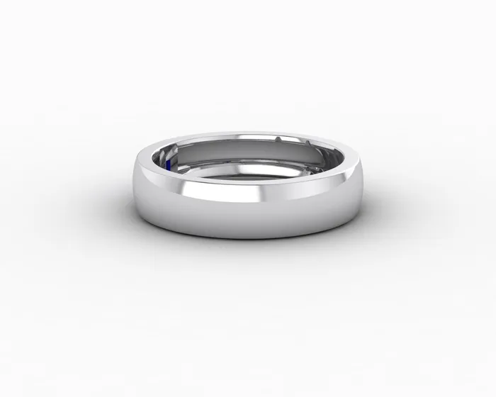 Rings Sapheena Jewelry Mariana 45mm Mens Blue Sapphire Baguette Wedding Band
