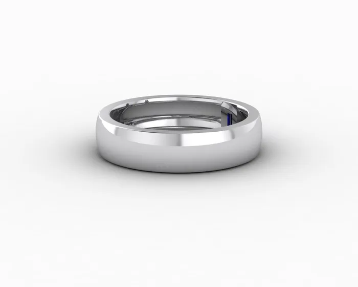 Rings Sapheena Jewelry Mariana 45mm Mens Blue Sapphire Baguette Wedding Band