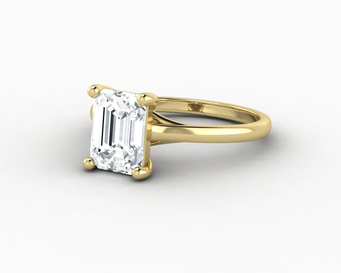 Rings Sapheena Jewelry Nora 15 Ct Solitaire Emerald Cut Engagement Ring