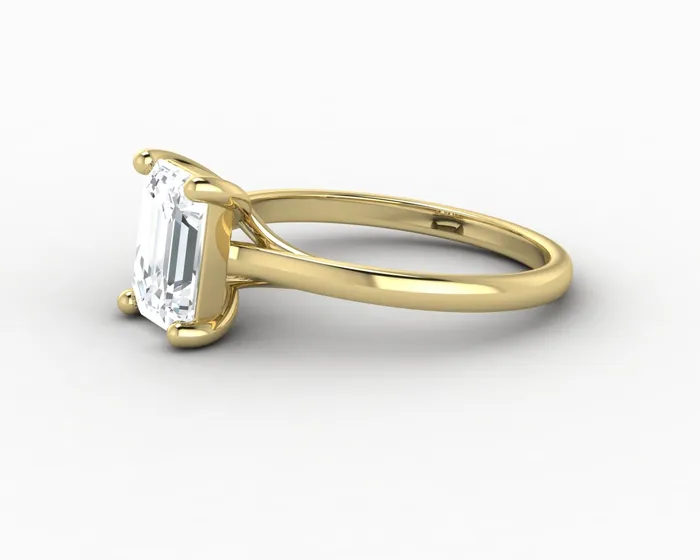Rings Sapheena Jewelry Nora 15 Ct Solitaire Emerald Cut Engagement Ring