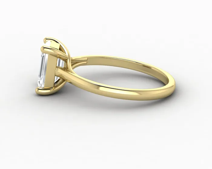 Rings Sapheena Jewelry Nora 15 Ct Solitaire Emerald Cut Engagement Ring