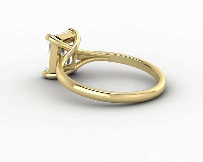 Rings Sapheena Jewelry Nora 15 Ct Solitaire Emerald Cut Engagement Ring