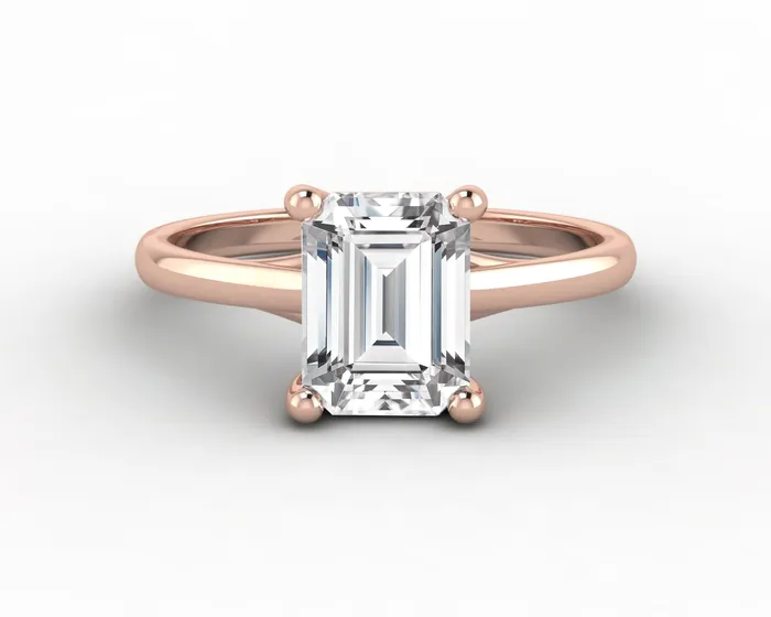 Rings Sapheena Jewelry Nora 15 Ct Solitaire Emerald Cut Engagement Ring