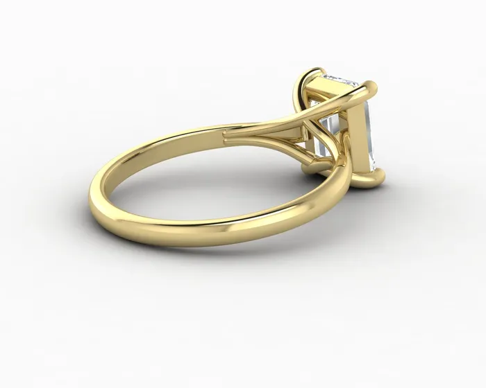Rings Sapheena Jewelry Nora 15 Ct Solitaire Emerald Cut Engagement Ring