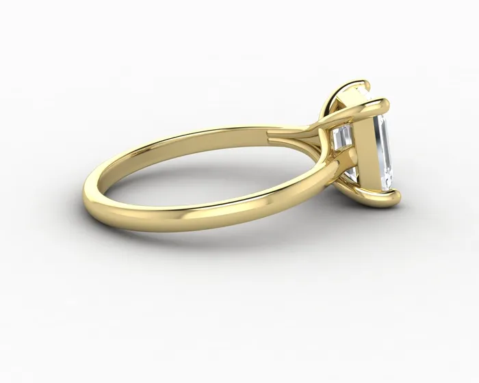 Rings Sapheena Jewelry Nora 15 Ct Solitaire Emerald Cut Engagement Ring