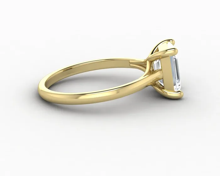 Rings Sapheena Jewelry Nora 15 Ct Solitaire Emerald Cut Engagement Ring