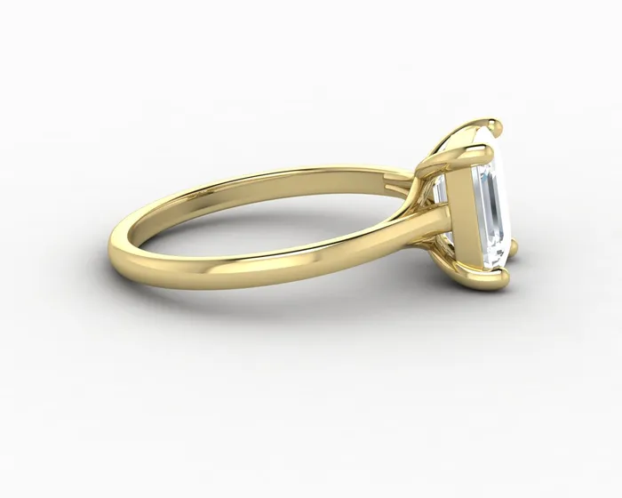 Rings Sapheena Jewelry Nora 15 Ct Solitaire Emerald Cut Engagement Ring