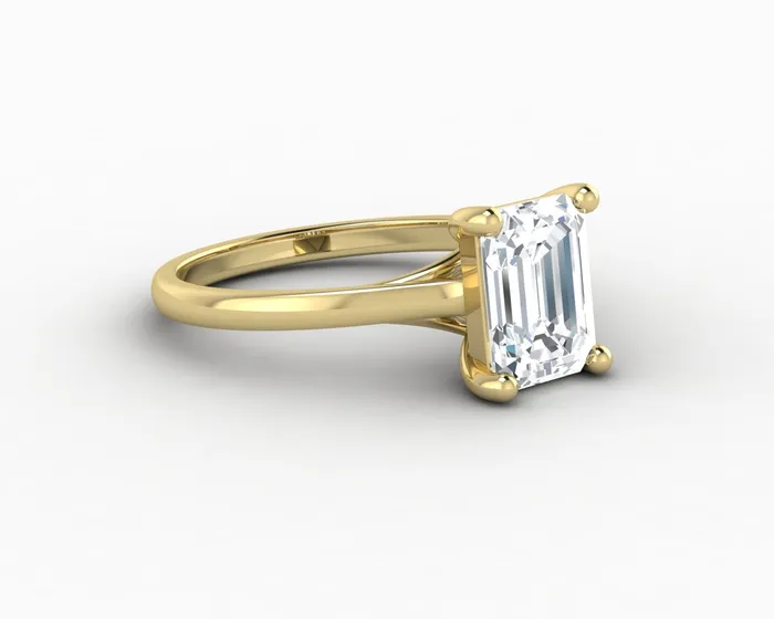 Rings Sapheena Jewelry Nora 15 Ct Solitaire Emerald Cut Engagement Ring