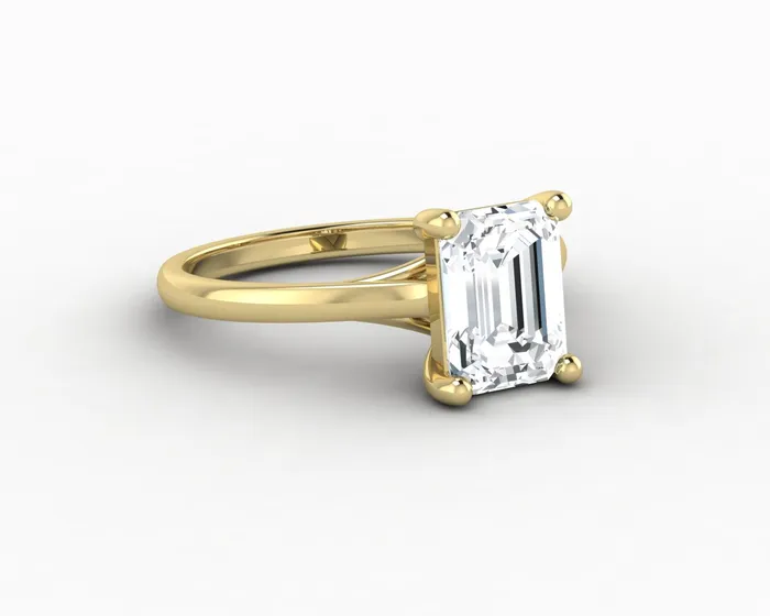 Rings Sapheena Jewelry Nora 15 Ct Solitaire Emerald Cut Engagement Ring