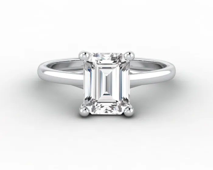 Rings Sapheena Jewelry Nora 15 Ct Solitaire Emerald Cut Engagement Ring