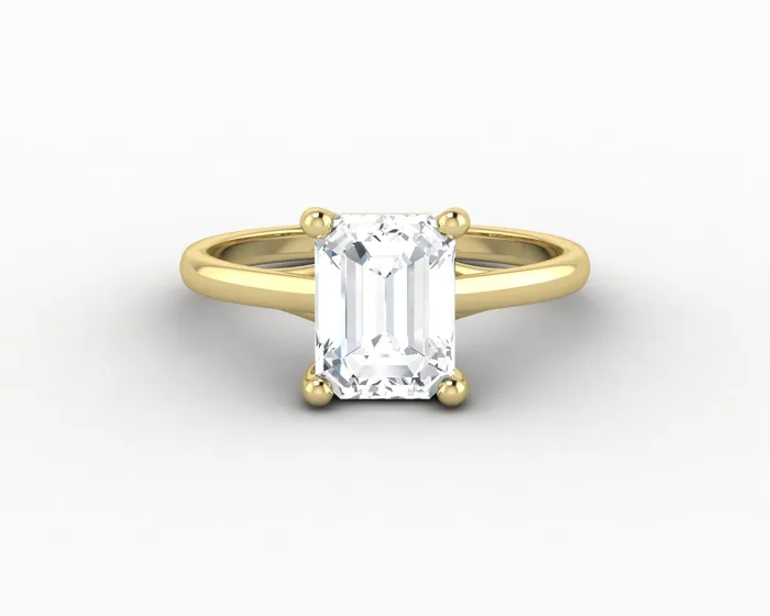 Rings Sapheena Jewelry Nora 15 Ct Solitaire Emerald Cut Engagement Ring