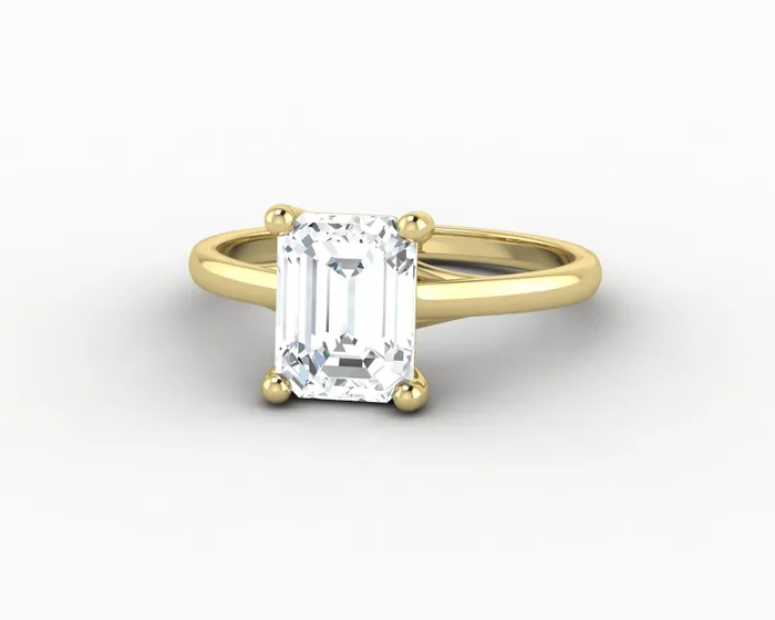 Rings Sapheena Jewelry Nora 15 Ct Solitaire Emerald Cut Engagement Ring