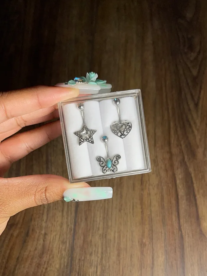 Rings She Ate Fashion Dont Shoot Your Shot Belly Ring Bundle