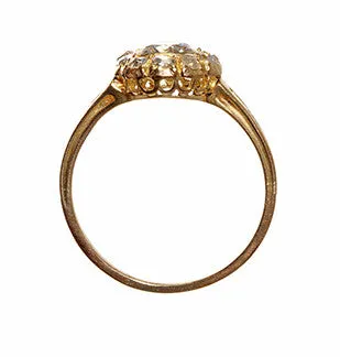 Rings Victorian Cluster Diamond Ring Bell Bird Antiques Rings Victorian Cluster Diamond Ring Bell Bird Antiques