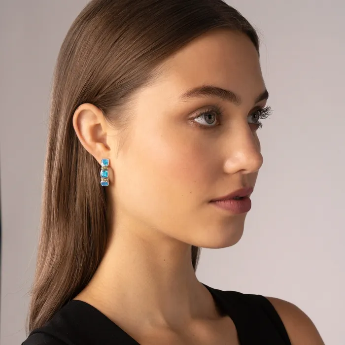 Rittenhouse Swiss Blue Topaz Hoop Earrings LAGOS Earrings