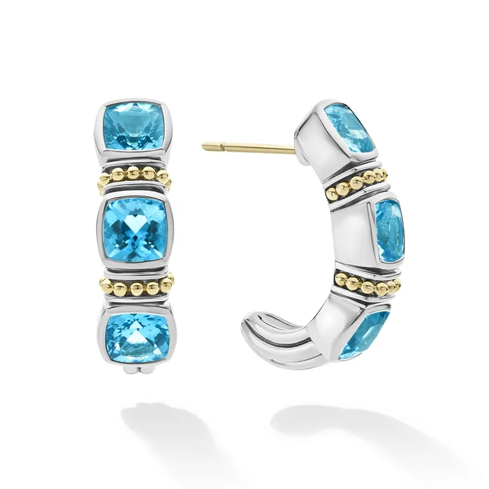 Rittenhouse Swiss Blue Topaz Hoop Earrings LAGOS Earrings