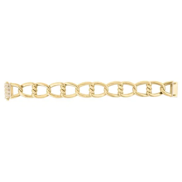 ROBERTO COIN Bracelets 18K YELLOW GOLD CIALOMA DIAMOND ACCENT BRACELET