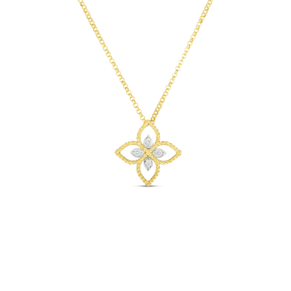 Roberto Coin Necklaces Diamond Flower Pendant
