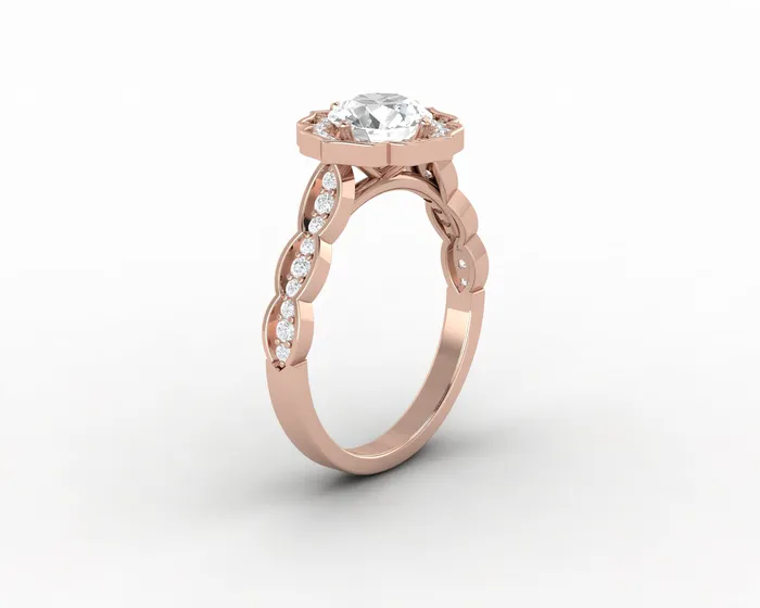 Sapheena Jewelry Rings Athena 10 Ct Round Cut Moissanite Engagement Ring