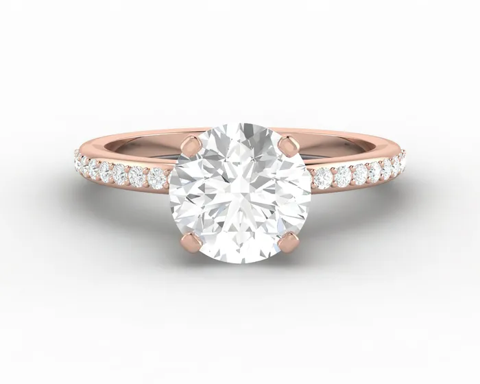 Sapheena Jewelry Rings Eleonora 175 Ct Round Cut Engagement Ring with Side Stones Sapheena Jewelry Rings Eleonora 175 Ct Round Cut Engagement Ring with Side Stones