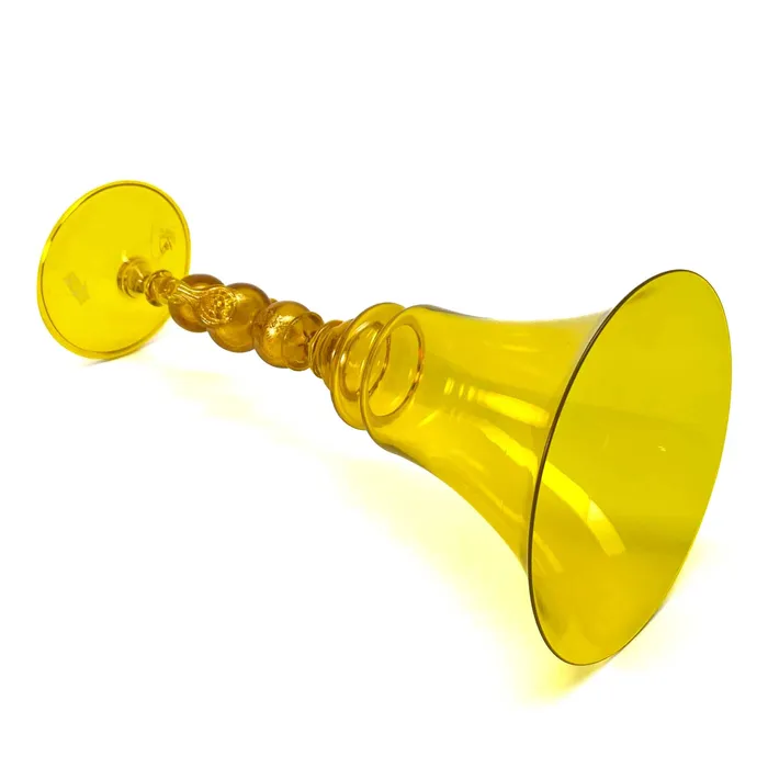 Seguso Gianni Earrings Yellow Murano Glass Goblet Seguso Seguso Gianni Earrings Yellow Murano Glass Goblet Seguso