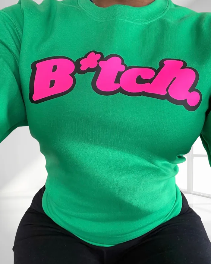 She Ate Earrings Btch Sweatshirt