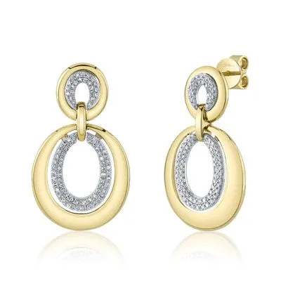 SHY CREATIONS Earrings 040CT DIAMOND OVAL EARRING