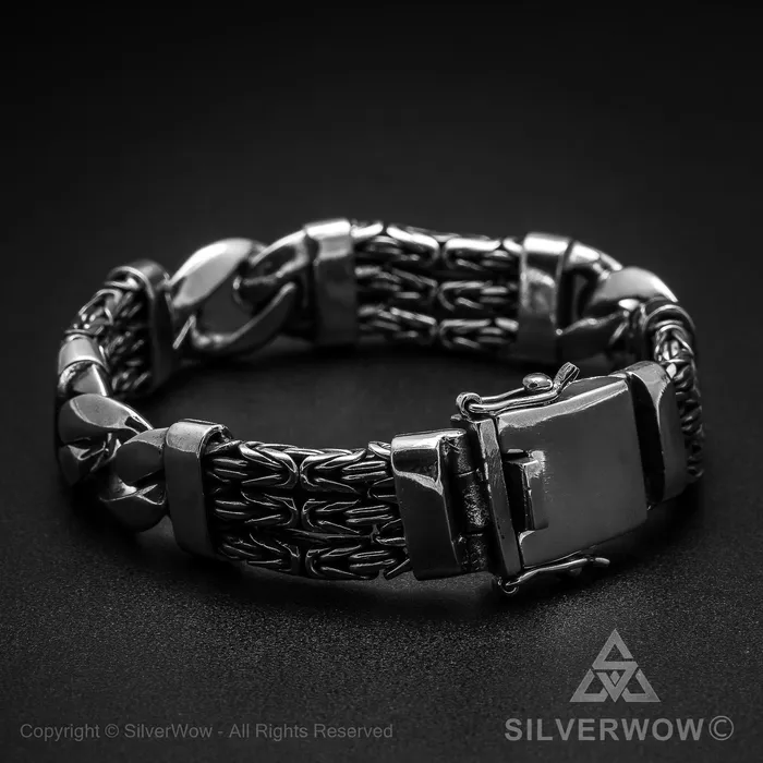 silverwow Bracelets Triple Strand Bali Borobudur Bracelet