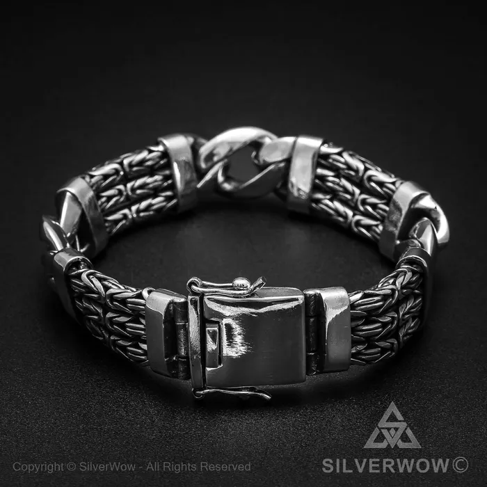 silverwow Bracelets Triple Strand Bali Borobudur Bracelet