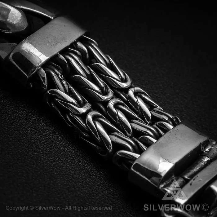 silverwow Bracelets Triple Strand Bali Borobudur Bracelet