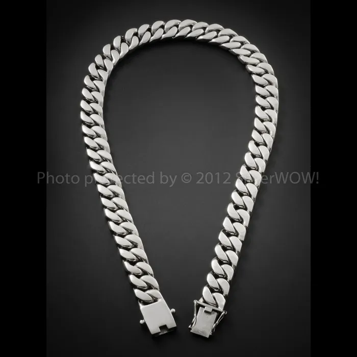 silverwow Necklaces 15mm Cuban Link Necklace Chain