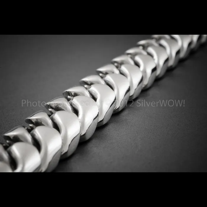 silverwow Necklaces 15mm Cuban Link Necklace Chain