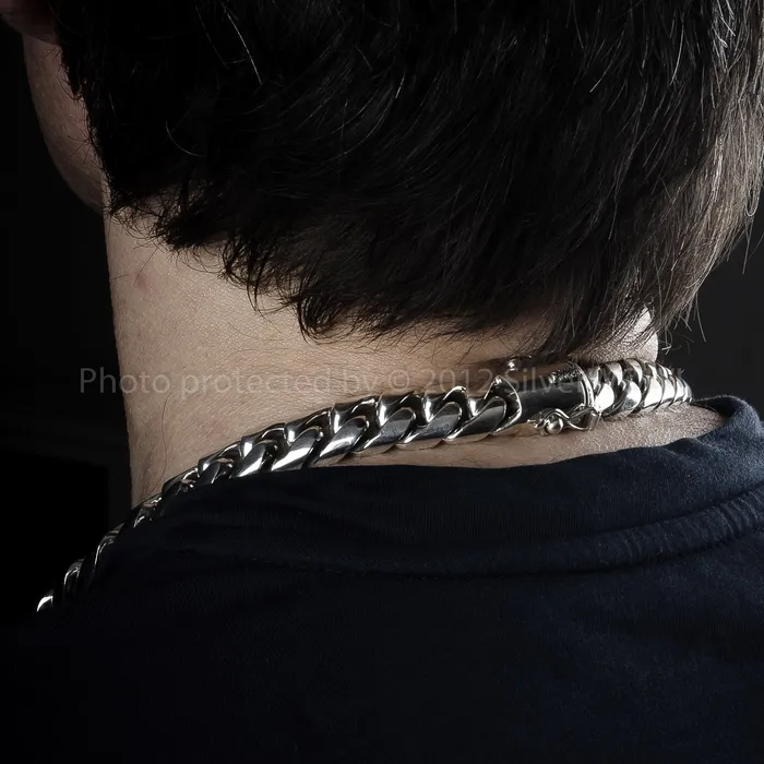 silverwow Necklaces 15mm Cuban Link Necklace Chain