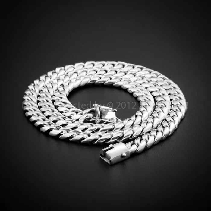 silverwow Necklaces 15mm Cuban Link Necklace Chain
