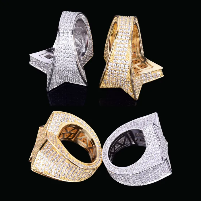 Star Iced Out Diamond Ring BEST SELLER Rings