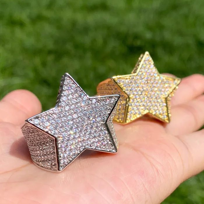 Star Iced Out Diamond Ring BEST SELLER Rings