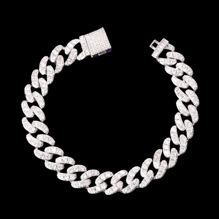 TENNIS CUT Bracelets 10MM Tennis Cut Stones Iced Out Diamond Bracelet