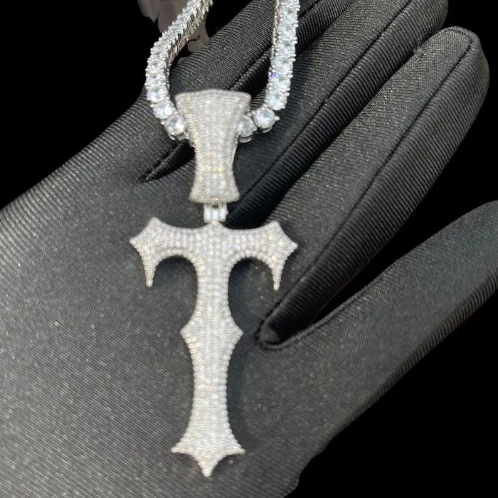 Trap Rapper Vampire Edition Iced Out Diamond Pendant Necklace Trap Rapper Necklaces